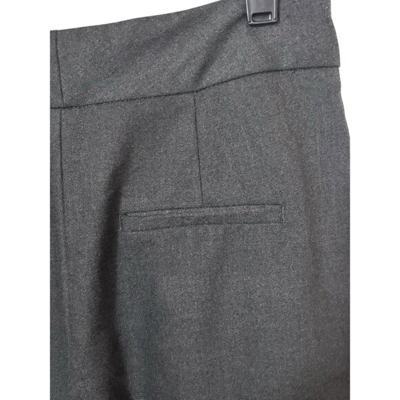ZARA Gray Pleated Tapered Pants XS | Button Hem Minimalist Street Style - Picture 5 of 8
